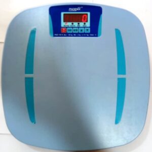 150kg digital body weighing scale with red led display,indicates weight & bmi, 100% indian make model:pas 150 n