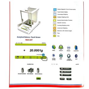 taj+ 220g 0.0001g(4 digit) magnet base digital lab balance best for laboratory