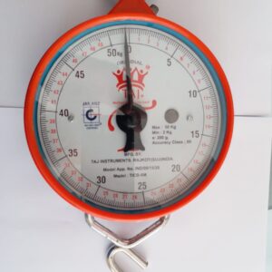 taj+ ticb 6m circular hanging/suspended spring balance capacity:50kg 200g,dial:6inch best for fisheries etc